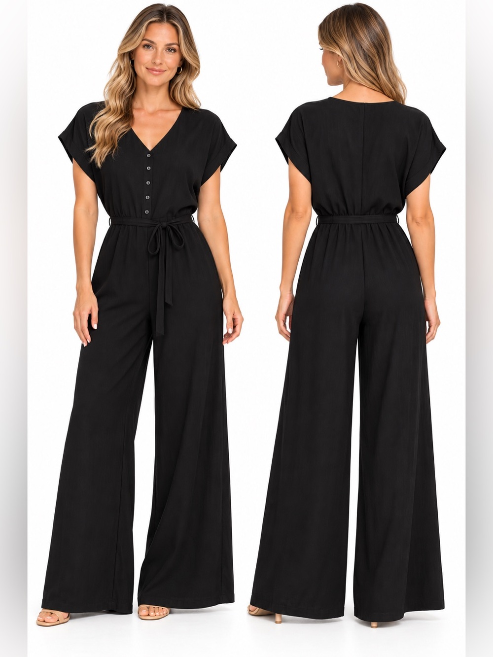 b.young Joella Jumpsuit Black Size EU 36 USA small